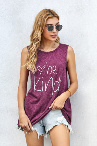 Be Kind Wine Tank Top