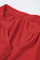 Red Lace Long Sleeves Shift Above Knee Dress