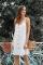 White Buttoned Slip Dress