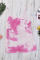 Pink Tie Dye Print Knit Tank Top