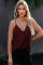 Red Leopard Printed Racerback Tank Top