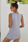 Gray Knot Front Jersey Tank