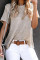 Apricot Short Sleeve Knit Top