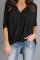 Black Wrap Hi-lo Hem Blouse