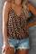 Brown Leopard Drape Tank