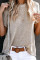 Apricot Short Sleeve Knit Top