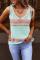 Multicolor Striped Colorblock Textured Knit Tank