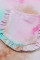 Multicolor Tie-dye Ruffled Cap Sleeve T-shirt