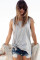 Gray Knot Front Jersey Tank