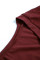 Burgundy Leopard Patch Pocket Long Sleeve Top