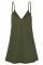 Green Spaghetti straps Slip Camisole