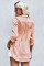Orange Embossed Button Shirt