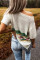 Multicolor Stripes Knit T-shirt with Slits