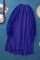 Blue Lace Long Sleeves Shift Above Knee Dress