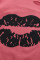 Kiss The Lip Distressed Cotton Tee
