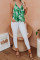 Green Jungle Book Palm Drape Tank