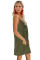 Green Buttoned Slip Dress