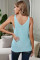 Sky Blue Knit Tank Top