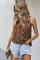 Brown Leopard Drape Tank