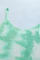 Green Tie Dye Print Knit Tank Top