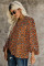 Brown Love You Boo Balloon Sleeve Blouse