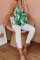 Green Jungle Book Palm Drape Tank