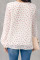 White Love You Boo Balloon Sleeve Blouse