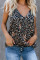 Apricot Fragment Printed Racerback Tank Top