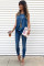 Blue Knot Front Jersey Tank