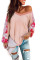 Red Contrast Eyelet Thermal Knit Top