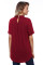 Burgundy Cage Design High Neck Top