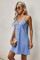 Sky Blue Buttoned Slip Dress
