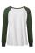Green Season Awaits Long Sleeve Raglan Top
