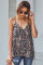 Apricot Fragment Printed Racerback Tank Top
