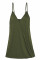 Green Spaghetti straps Slip Camisole