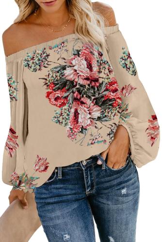 Apricot Wherever You Go Off The Shoulder Top