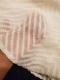 Apricot V Neck Lantern Sleeve Lace Hollow Out Long Sleeve Top