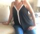 Green Leopard Printed Racerback Tank Top