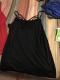 Blue Spaghetti Strap Tank Top with Caged Neckline