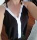 Apricot Fragment Printed Racerback Tank Top