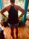 Apricot Fragment Printed Racerback Tank Top