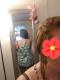 Apricot Fragment Printed Racerback Tank Top