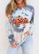 AlvaQ Womens Crew Neck Tie Dye Long Sleeve Sweatshirts Pullover Top Halloween costumes