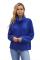 Blue Cuddle Weather Cable Knit Handmade Turtleneck Sweater