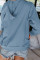 Sky Blue Zip-up Hoodie Jacket