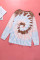 Red Ombre Tie Dye Loose Leisure Sweatshirt