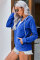 Blue Zip-up Hoodie Jacket