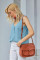 Sky Blue Spaghetti Strap Buttoned Tank Top