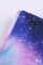 Purple Galaxy Print Booty Yoga Shorts