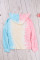 Pink Colorblock The Sun Cotton Blend Tie Dye Hoodie